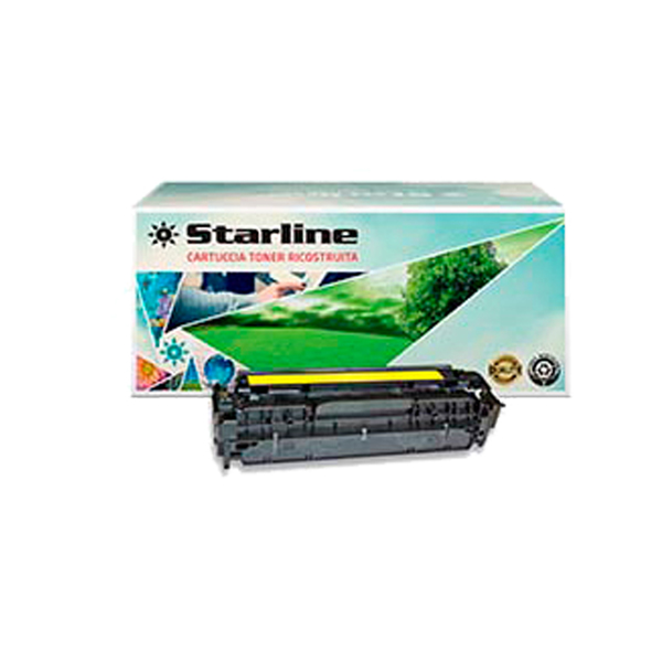  Starline - Toner Ricostruito - per HP 304A - Giallo - CC532A - 2.800 pag 