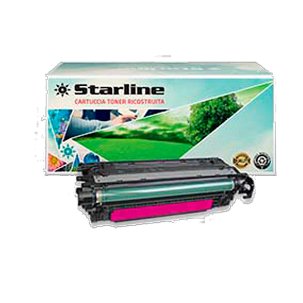  Starline - Toner Ricostruito - per HP 504A - Magenta - CE253A - 7.000 pag 