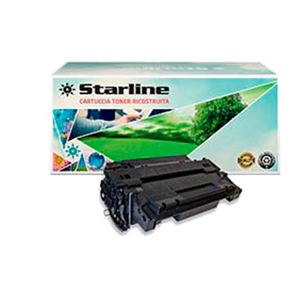  Starline - Toner Ricostruito - per HP 55A - Nero - CE255A - 6.000 pag 