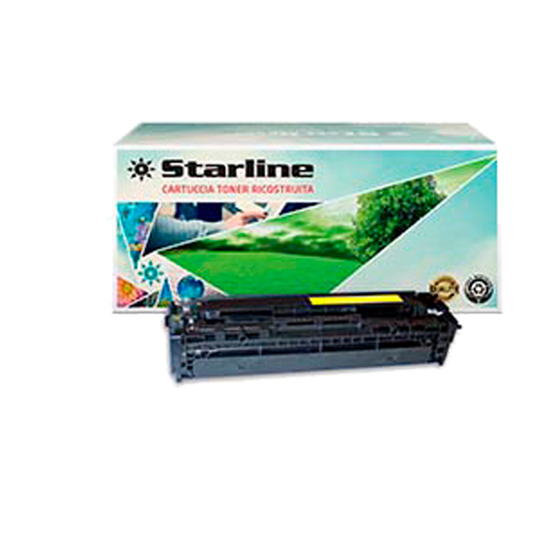  Starline - Toner Ricostruito - per HP 128A - Giallo - CE322A - 1.300 pag 