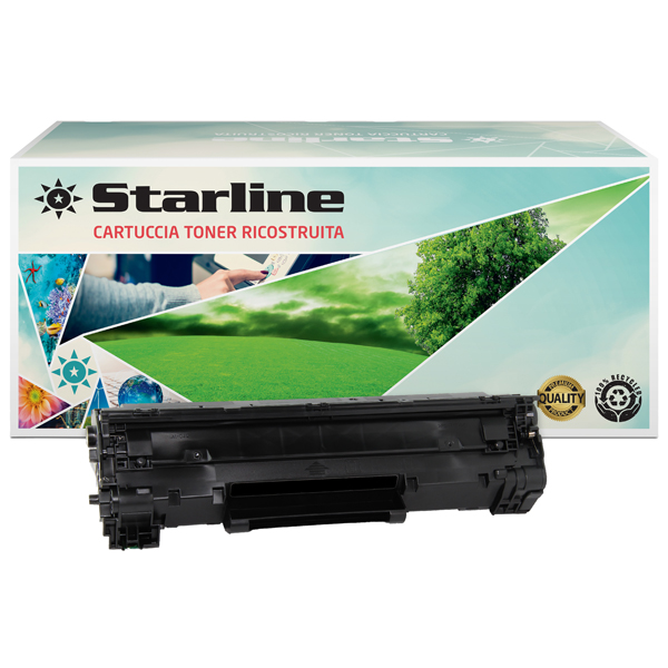  Starline - Toner Ricostruito per HP 44A - Nero - CF244A - 1.000 pag 