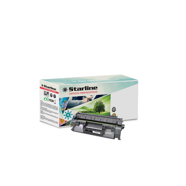  Starline - Toner Ricostruito - per HP 80A - Nero - CF280A - 2.700 pag 