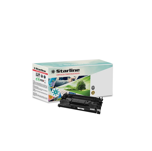  Starline - Toner Ricostruito - per HP 87A - Nero - CF287A - 9.000 pag 