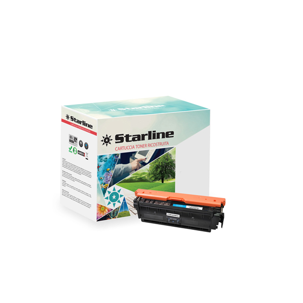  Starline - Toner Ricostruito - per HP 508A - Ciano - CF361A - 5.000 pag 