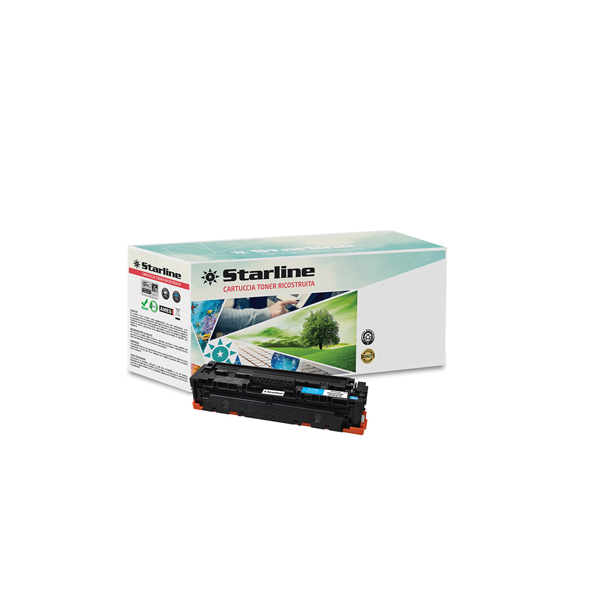  Starline - Toner Ricostruito - per HP 410A - Ciano - CF411A - 2.300 pag 