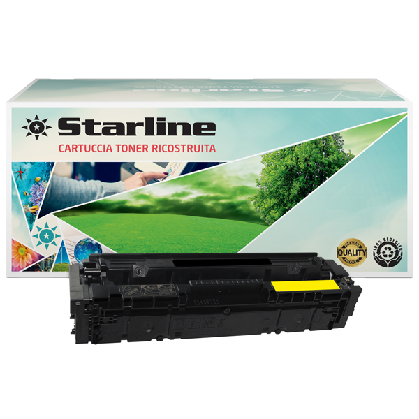  Starline - Toner Ricostruito per HP 203A - Giallo - CF542A - 1.300 pag 