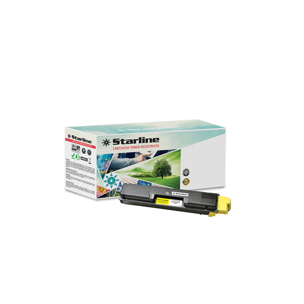  Starline - Toner Ricostruito - per Kyocera - Giallo - TK-580Y - 2.800 pag 