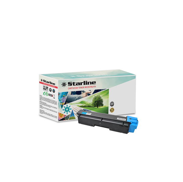  Starline - Toner Ricostruito - per Kyocera - Ciano - TK-590C - 5.000 pag 