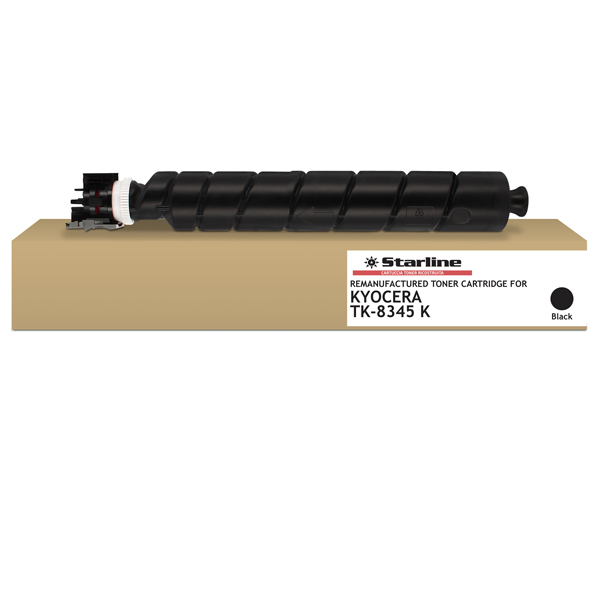  Starline - Toner ricostruito per Kyocera Taskalfa 2552/2553 Series - Nero - TK8345K - 20.000 pag 