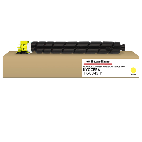  Starline - Toner ricostruito per Kyocera Taskalfa 2552/2553 Series - Giallo - TK8345Y - 12.000 pag 