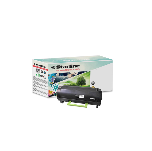  Starline - Toner Ricostruito - per Lexmark - Nero - 51F2H00 - 5.000 pag 