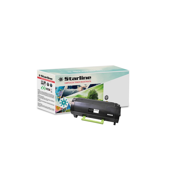  Starline - Toner Ricostruito - per Lexmark - Nero - 51B2000 - 2.500 pag 