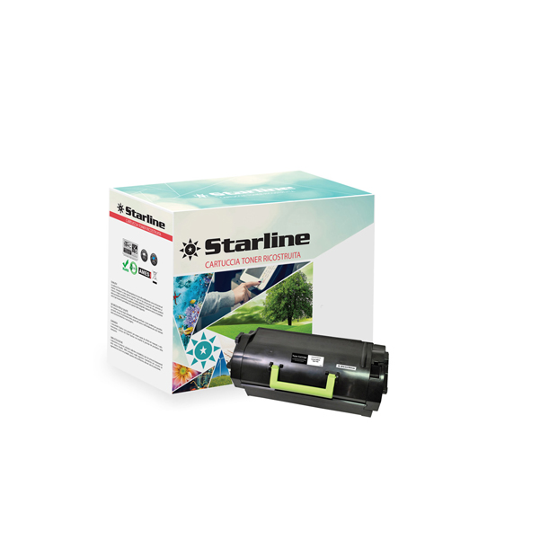  Starline - Toner Ricostruito - per Lexmark - Nero - 52D2H00 - 25.000 pag 