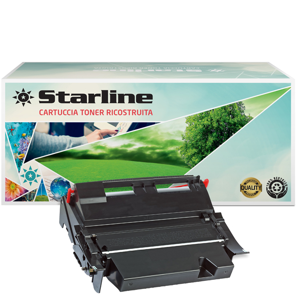  Starline - Toner Ricostruito - per Lexmark - Nero - 64036HE - 21.000 pag 