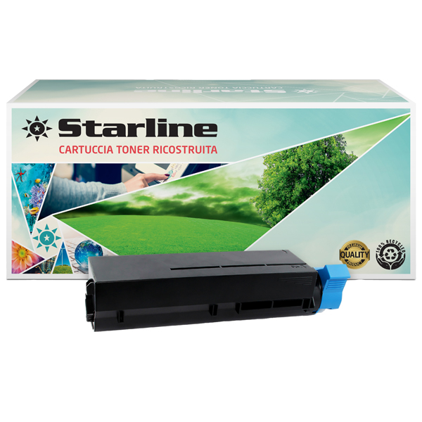  Starline - Toner ricostruito per Oki - Nero - 45807102 - 3.000 pag 