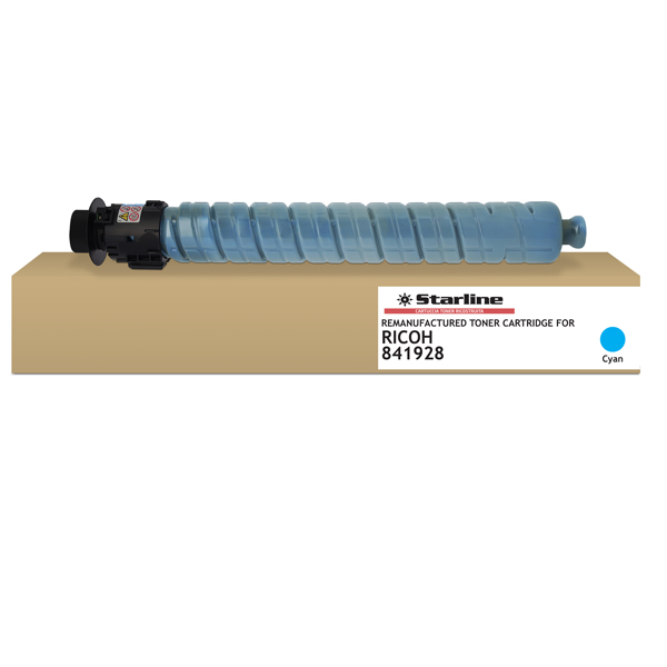  Starline - Toner ricostruito per Ricoh Aficio MPC 2003/2503 Series - Ciano - 841928 - 9.500 pag 