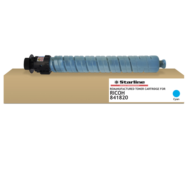  Starline - Toner ricostruito per Ricoh MPC 3003/3503 Series - Ciano - 841820 - 18.000 pag 