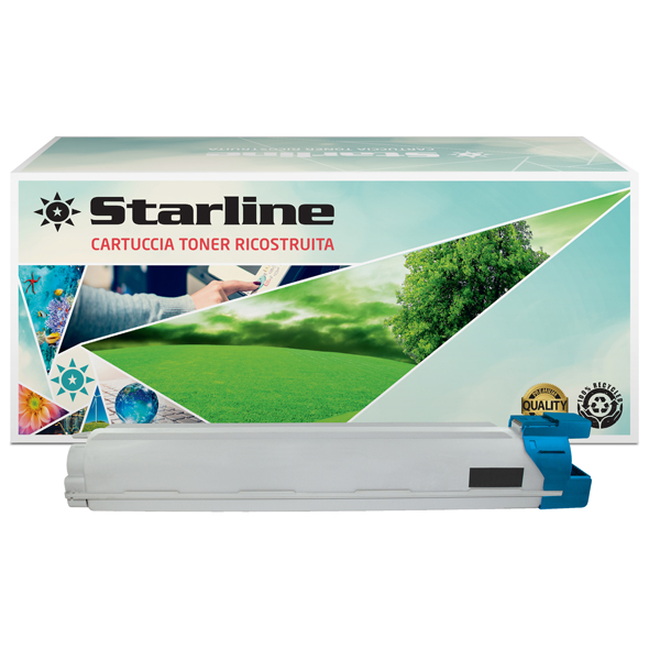  Starline - Toner Ricostruito - per Samsung CLX-9201 Series - Ciano - CLT-C809S/ELS - 15.000 pag 