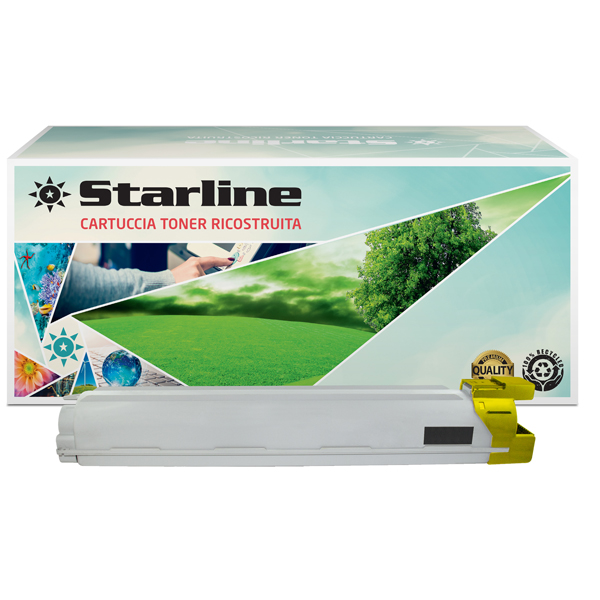  Starline - Toner Ricostruito - per Samsung CLX-9201 Series - Giallo - CLT-Y809S/ELS - 15.000 pag 