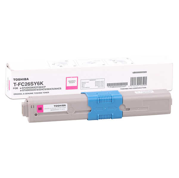  TONER MAGENTA E STUDIO 262CP 222CS 263CS T-FC26SM ALTA CAPACITA' 
