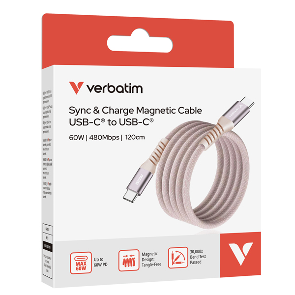  Verbatim - Cavo USB-C to USB-C - Rosa - 31853 - 120cm 