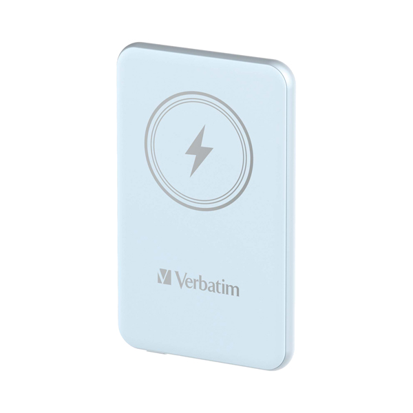  Verbatim - Power Bank Wireless - 5000 mAh - Blu - 32242 