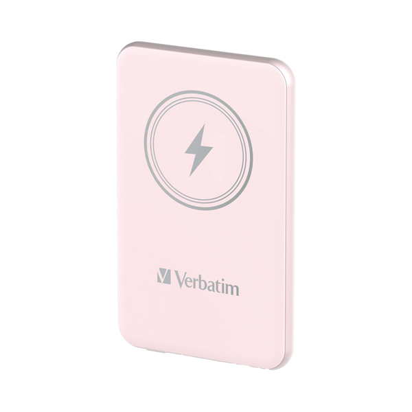  Verbatim - Power Bank Wireless - 5000 mAh - Rosa - 32243 