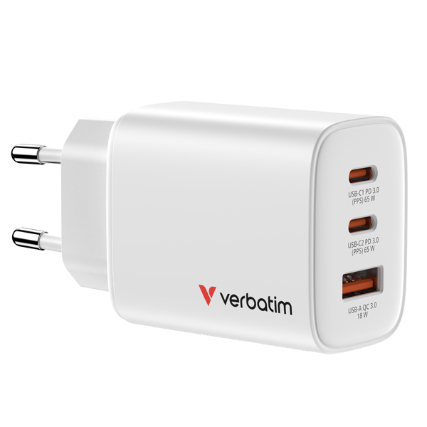  Caricabatterie - da parete - GaN Essentials - Verbatim 