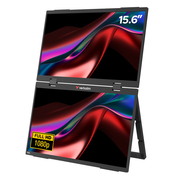  Monitor - portatile - 15.6"- dual LIGHT - Verbatim 