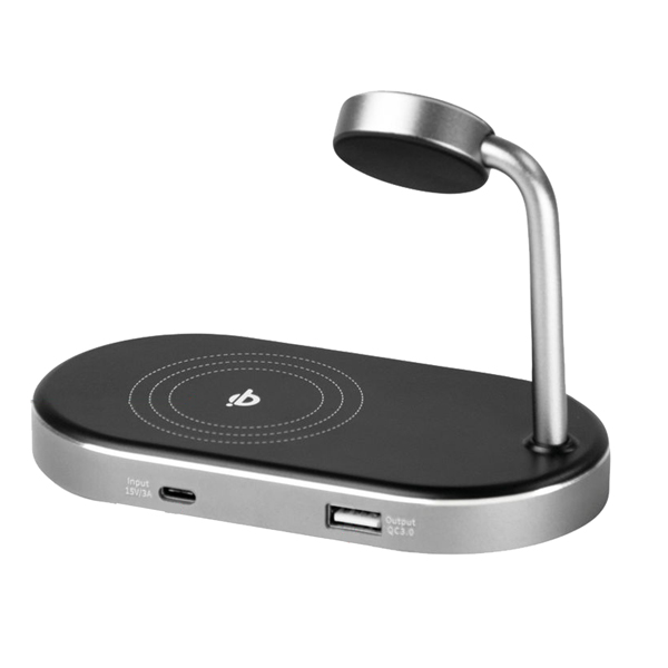  Verbatim - Supporto di ricarica 3-in-1 - WCS-02 - ricarica via cavo e wireless 