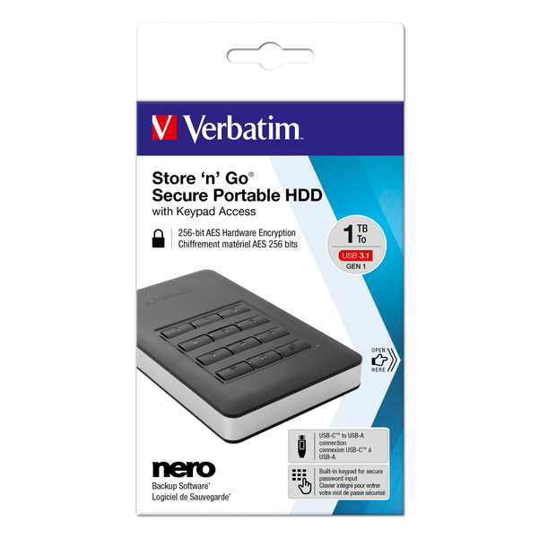  Verbatim - Hard disk Store 'N'Go Usb 3.1 - 53401 - 1TB 